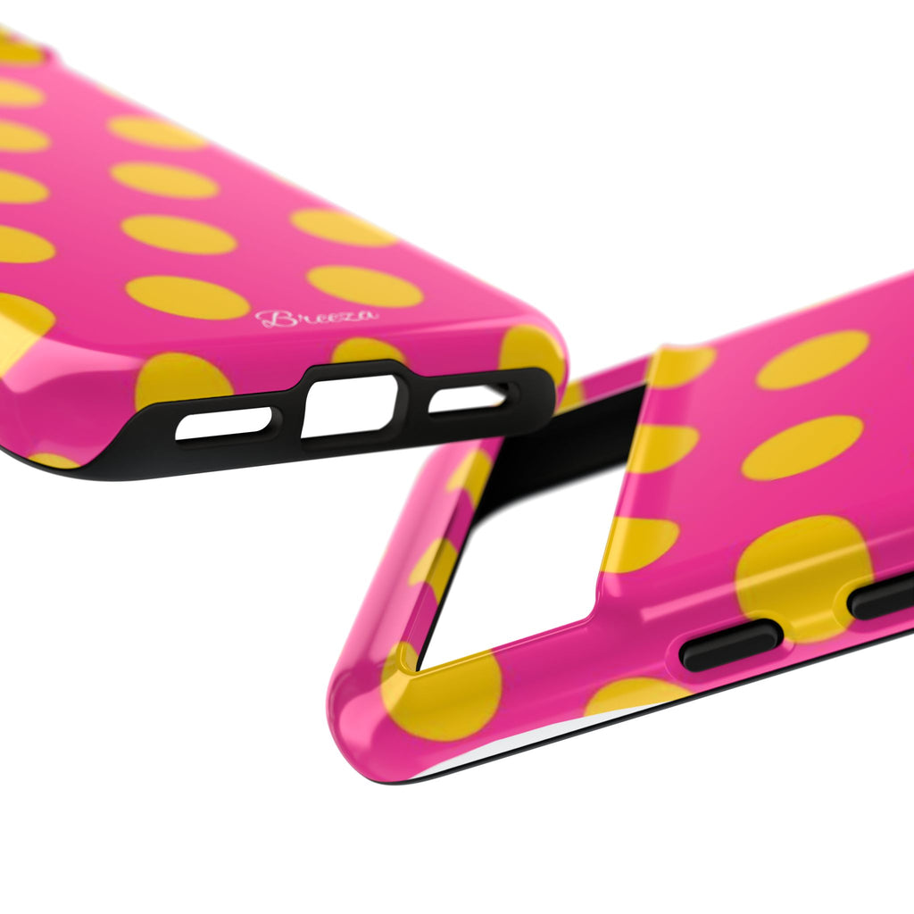 Pink & Yellow Dot Phone Case
