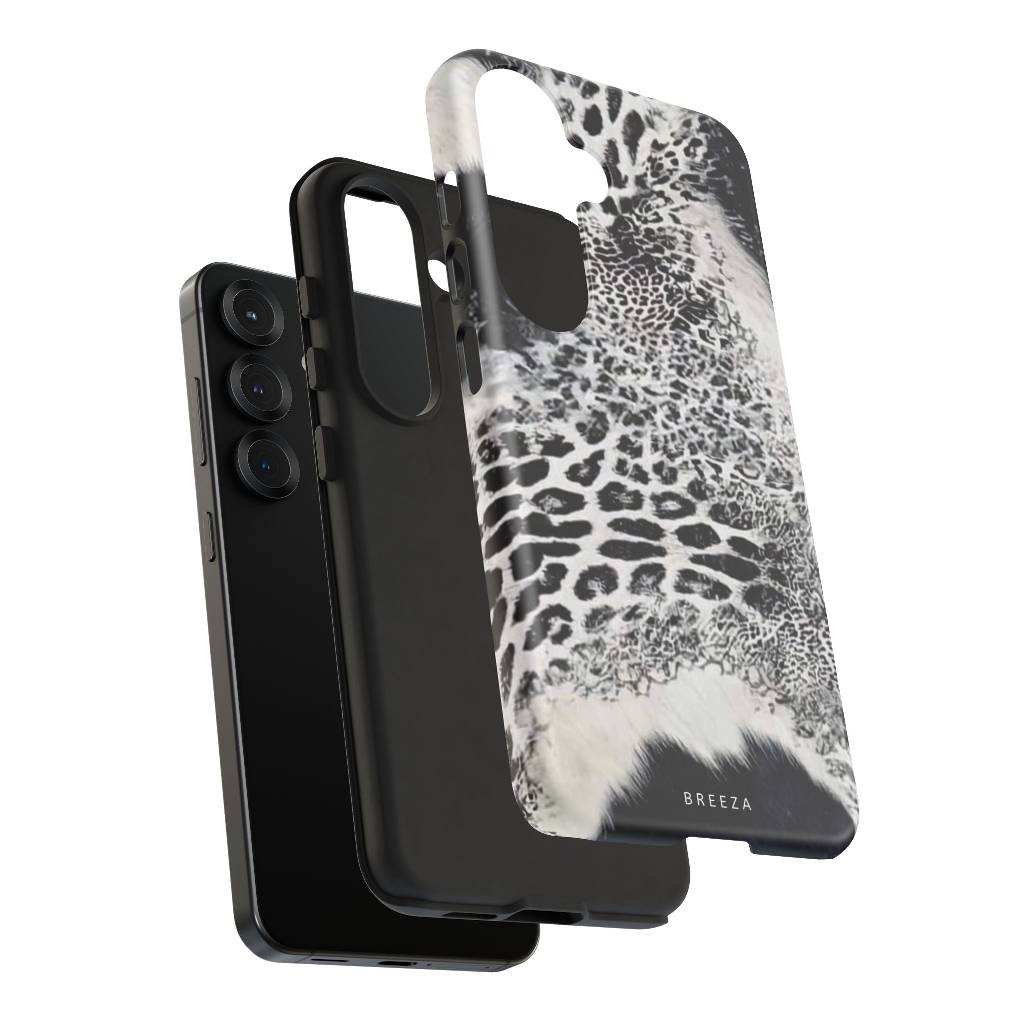 Black & White Leopard Print