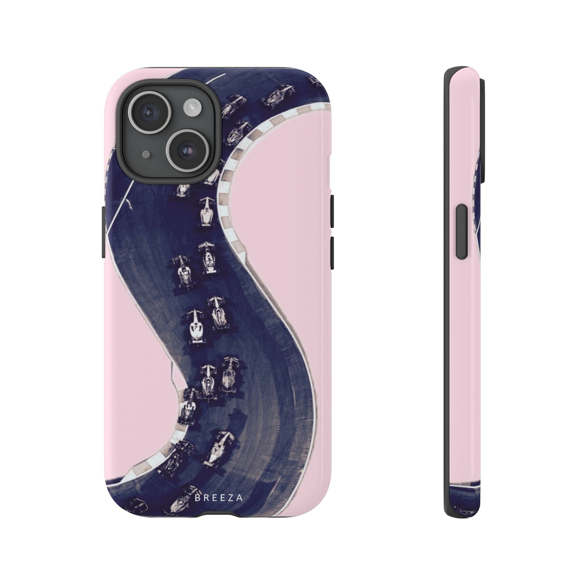 Pink F1 Racing Track Phone Case