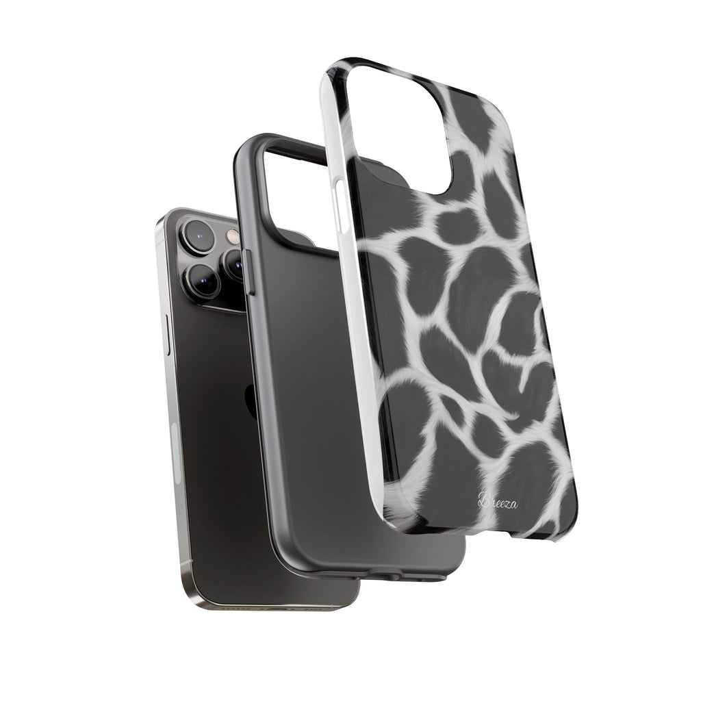 Furry Cow Print Phone Case