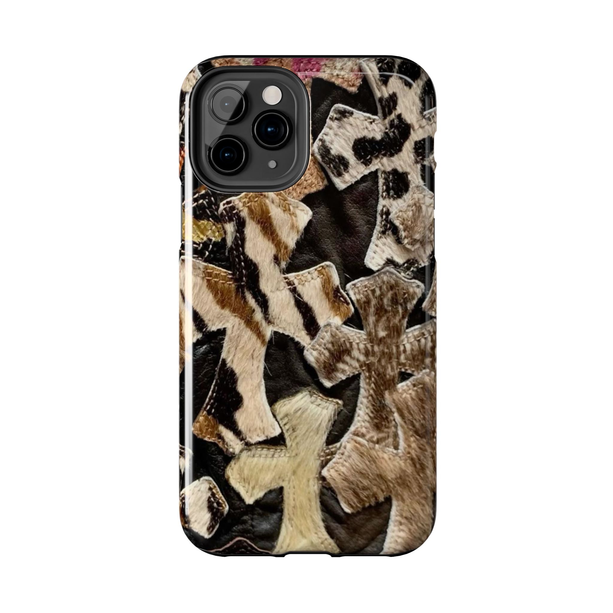 Chrome Heart Inspired Print Phone Case
