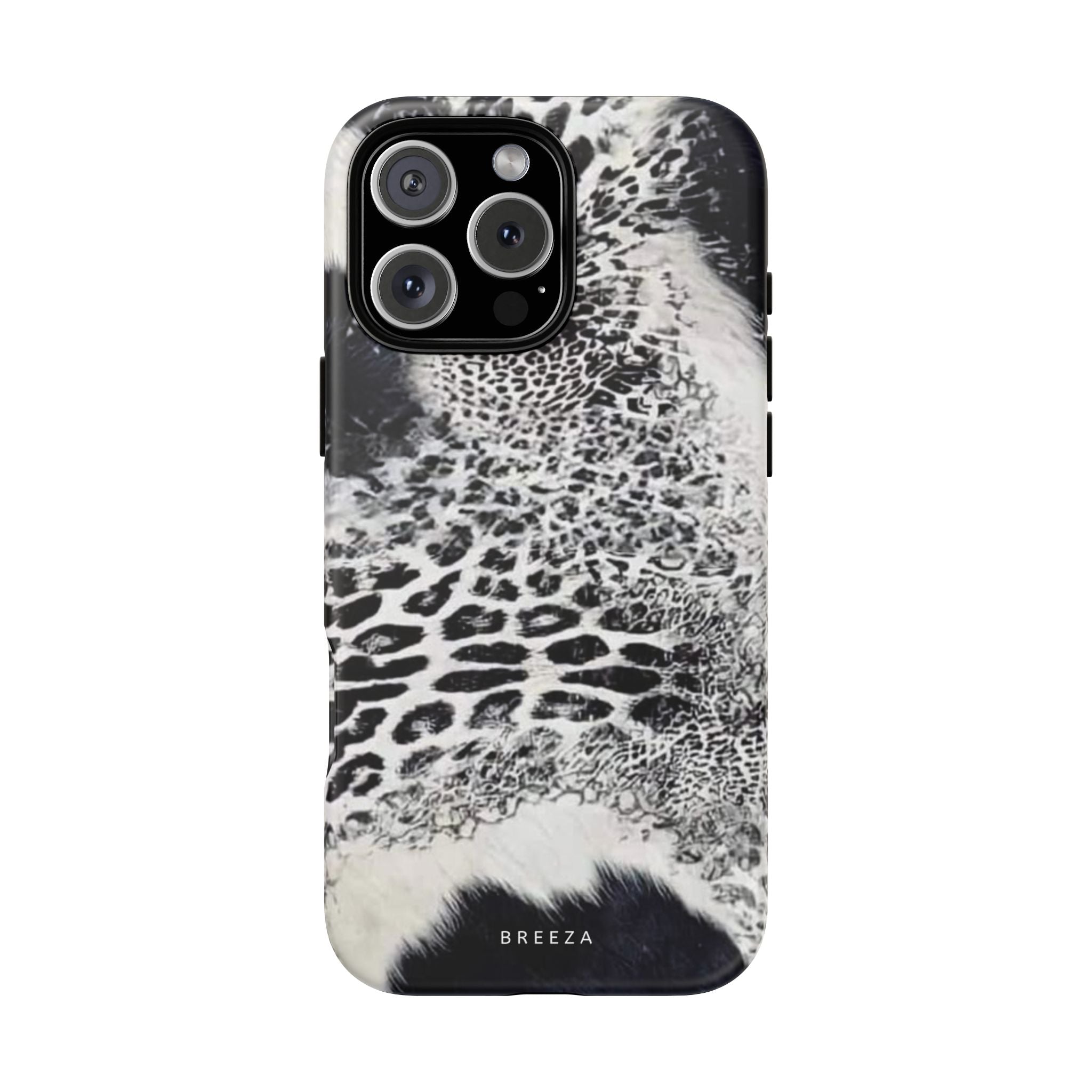 Black & White Leopard Print