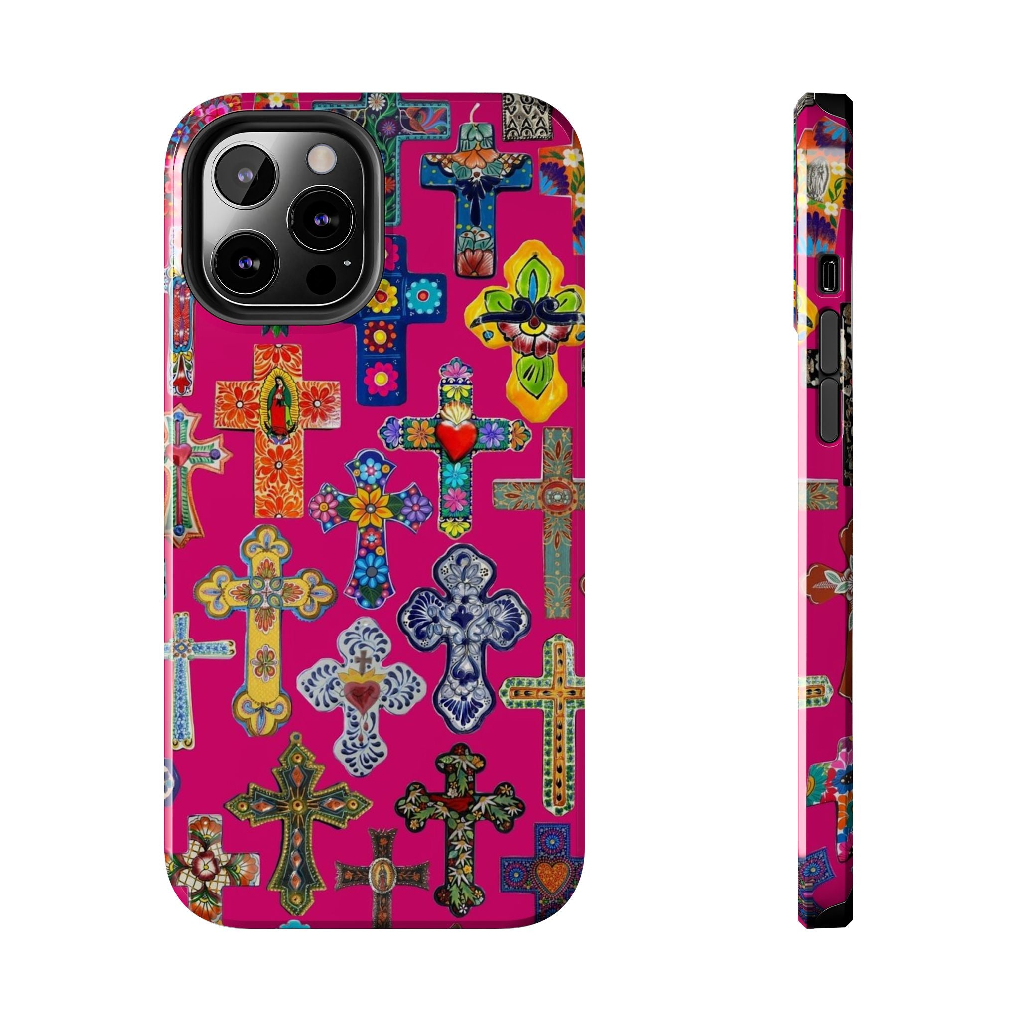 Pink Cross Phone Case