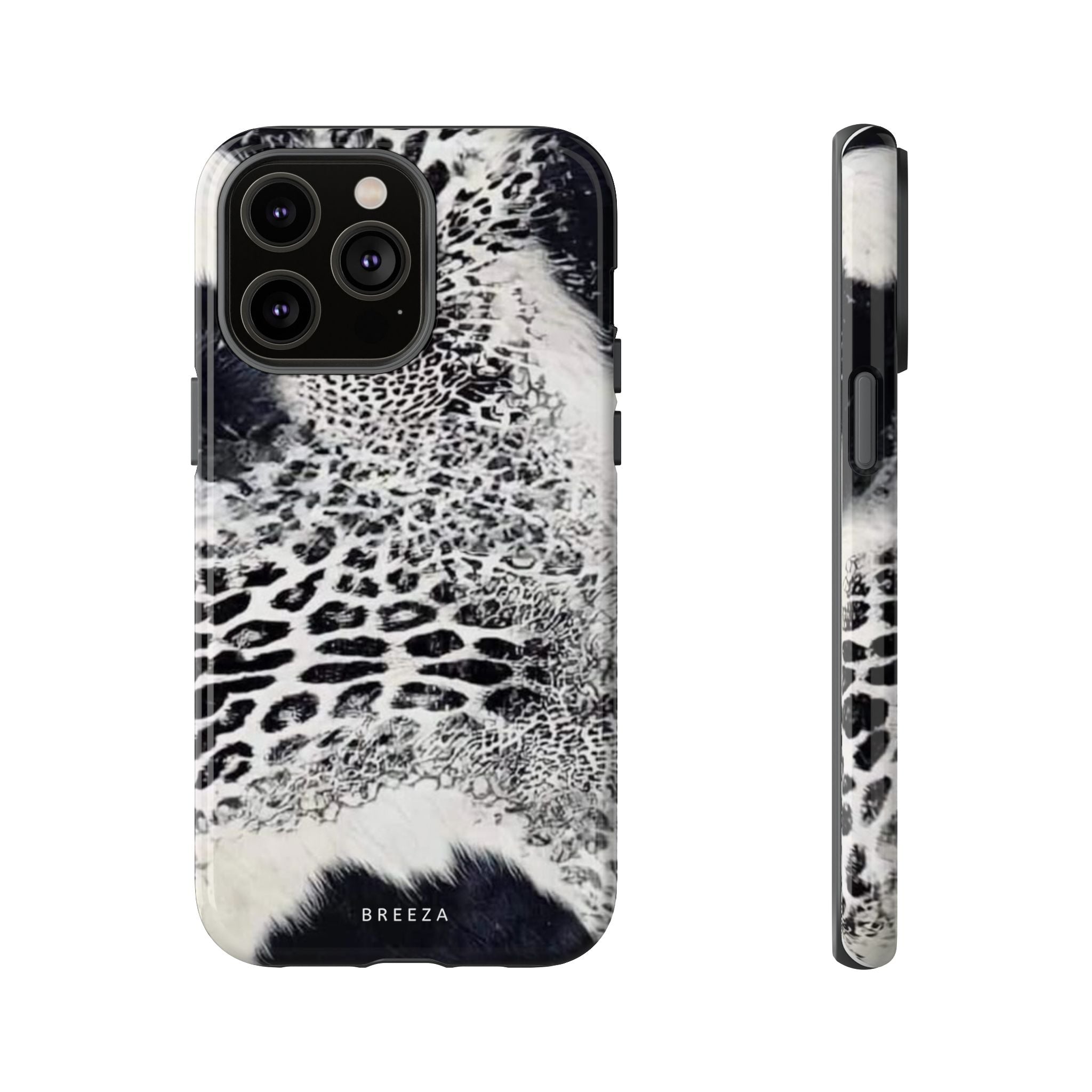 Black & White Leopard Print