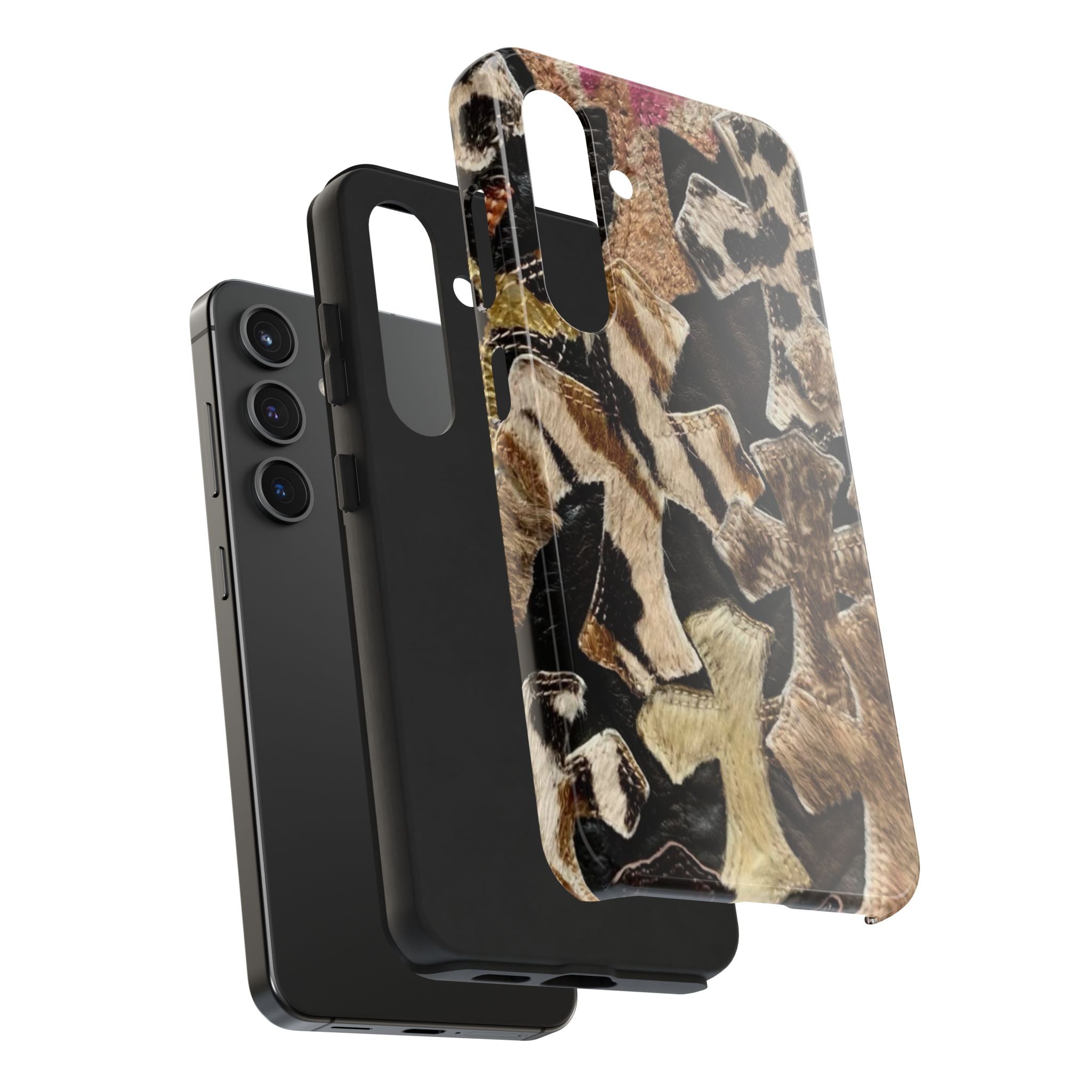 Chrome Heart Inspired Print Phone Case