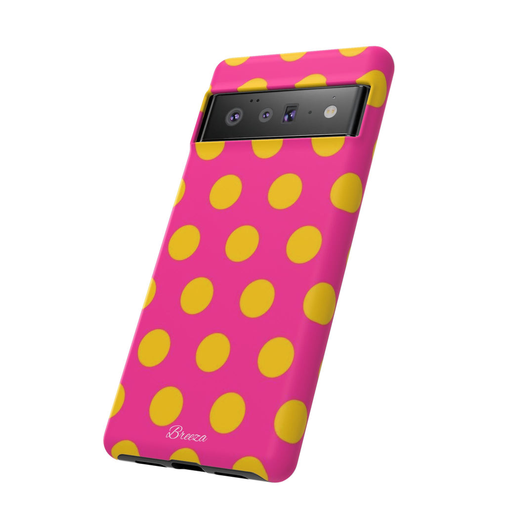 Pink & Yellow Dot Phone Case