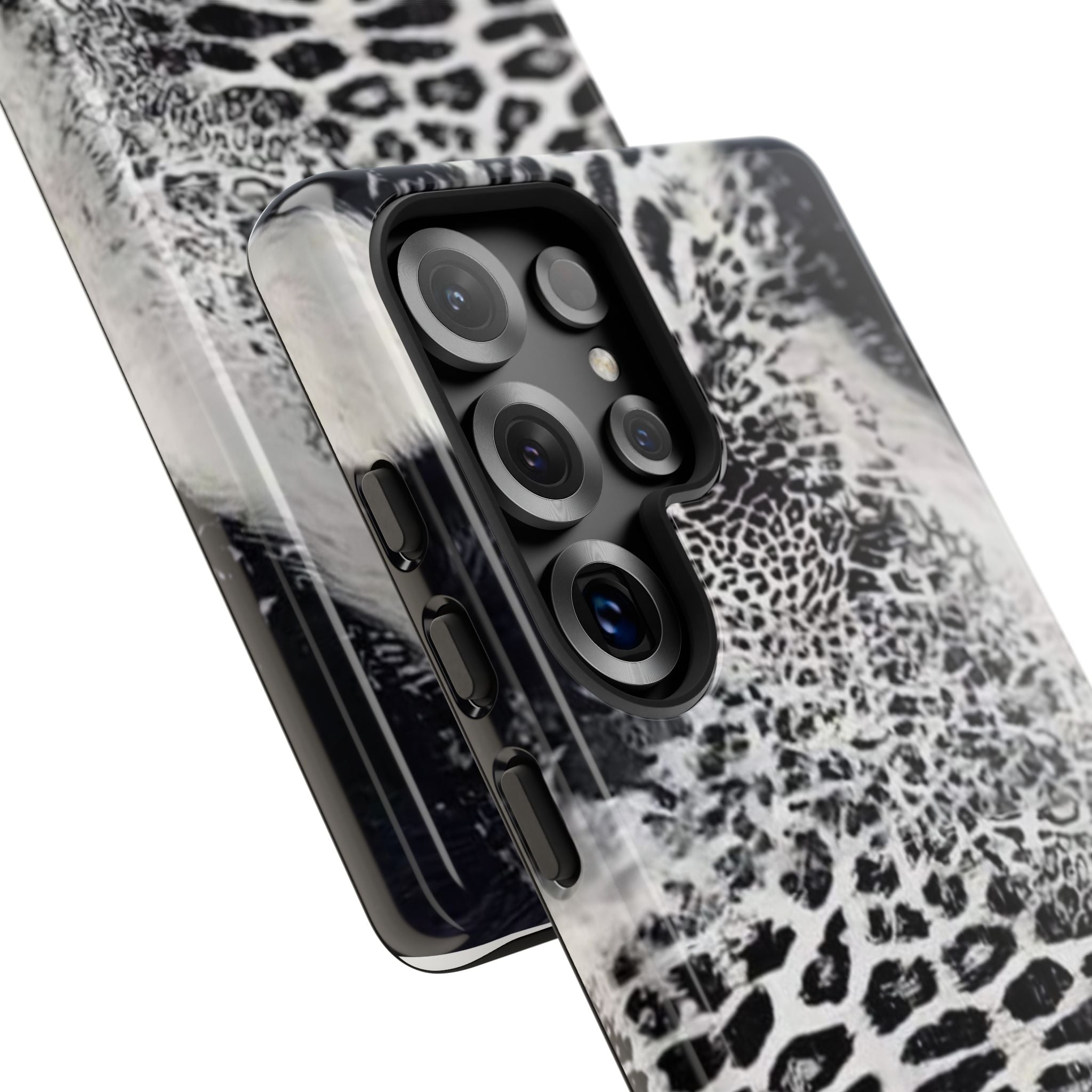 Black & White Leopard Print