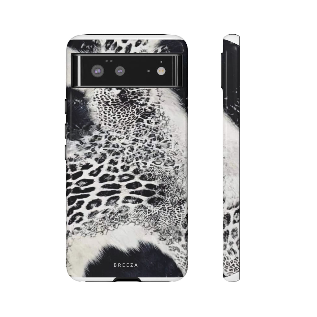 Black & White Leopard Print