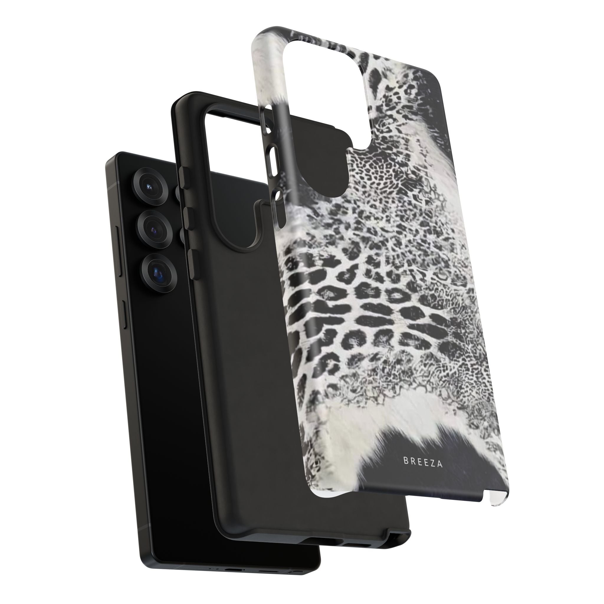 Black & White Leopard Print