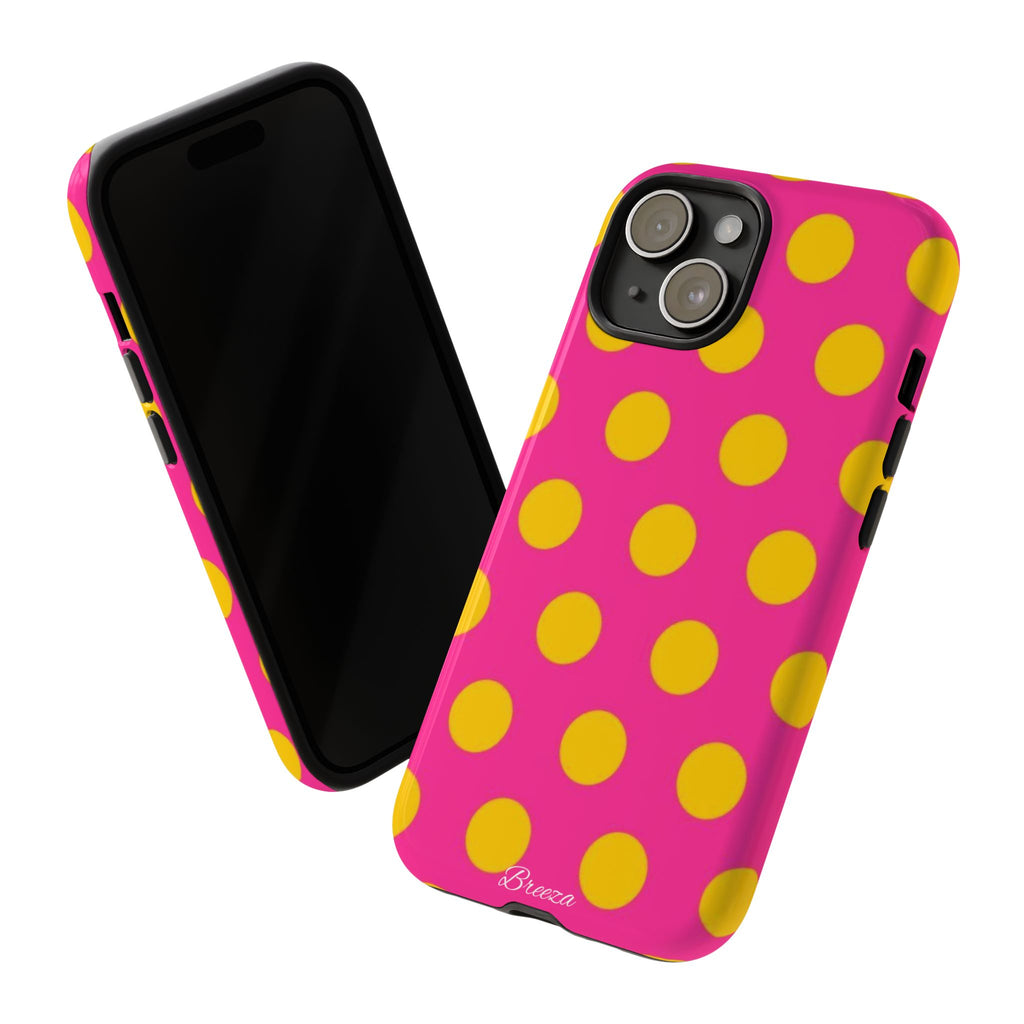 Pink & Yellow Dot Phone Case