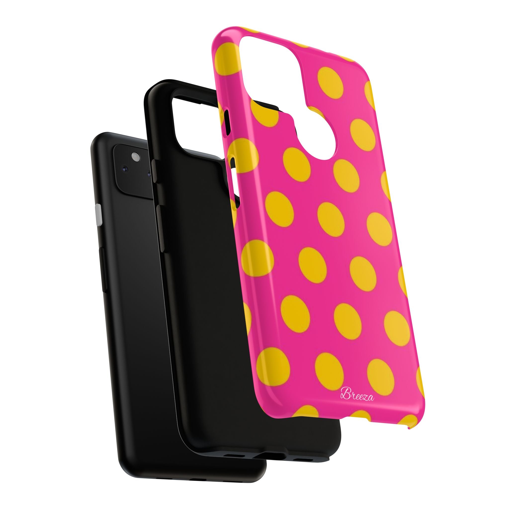 Pink & Yellow Dot Phone Case
