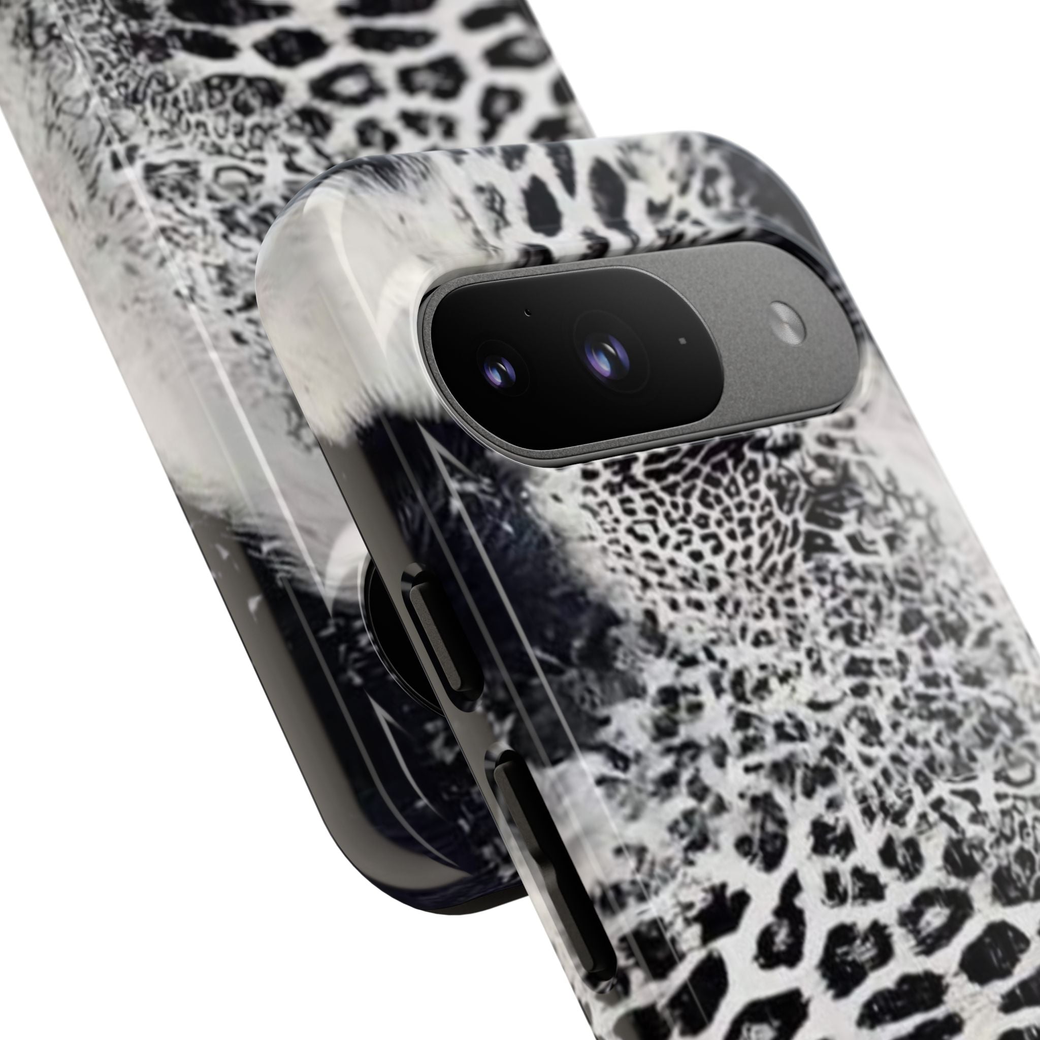 Black & White Leopard Print