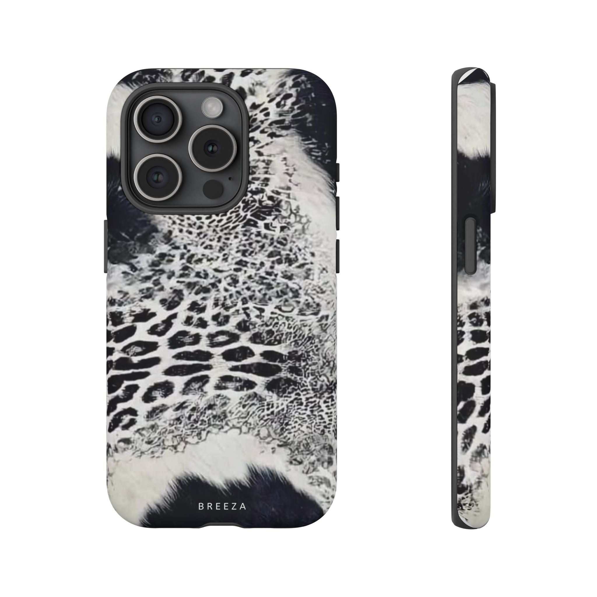 Black & White Leopard Print