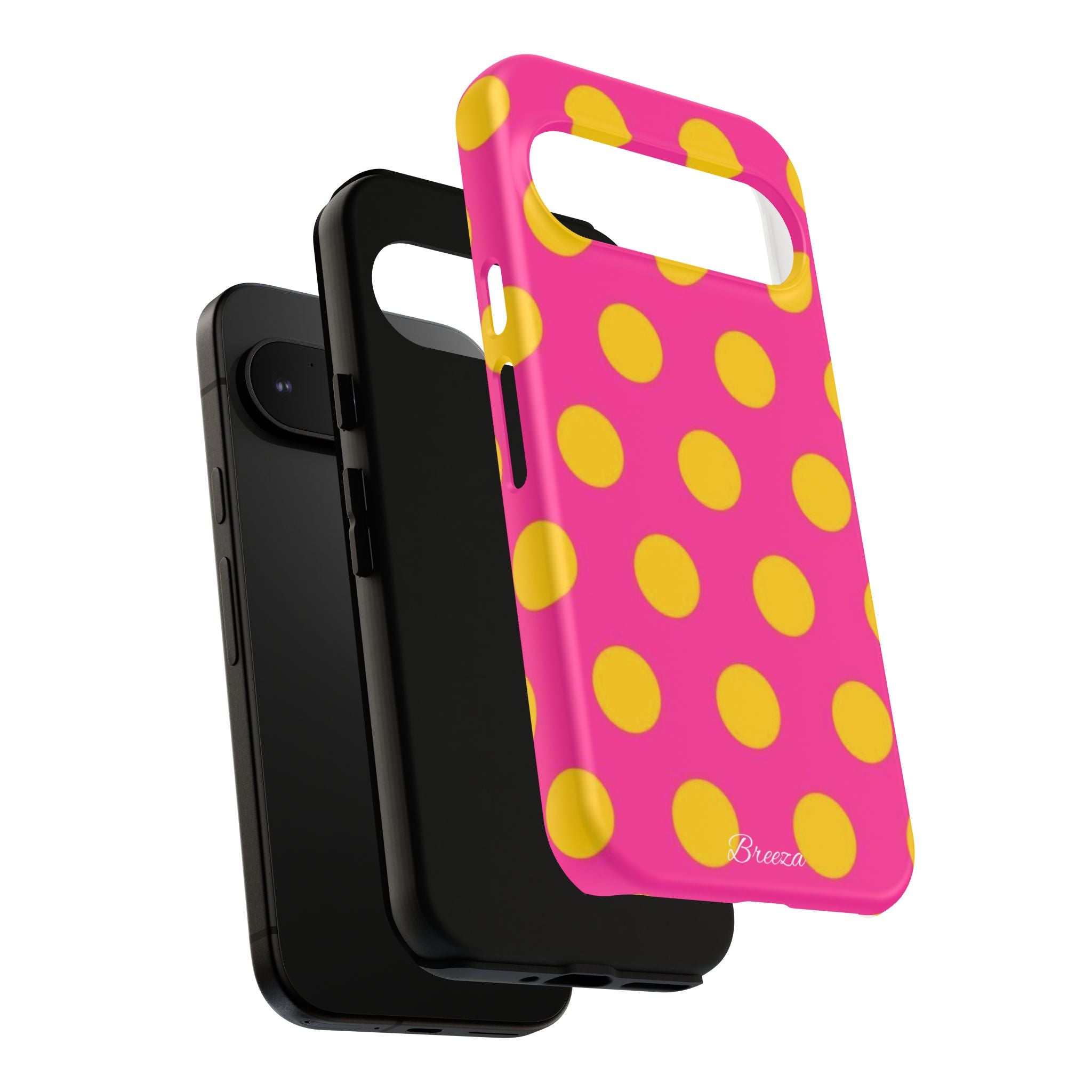 Pink & Yellow Dot Phone Case