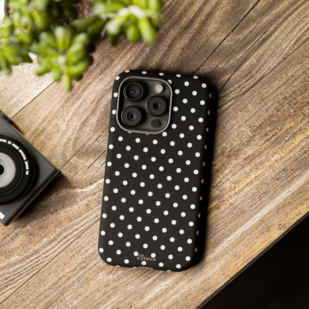 Black & White Polka Dot Phone Case