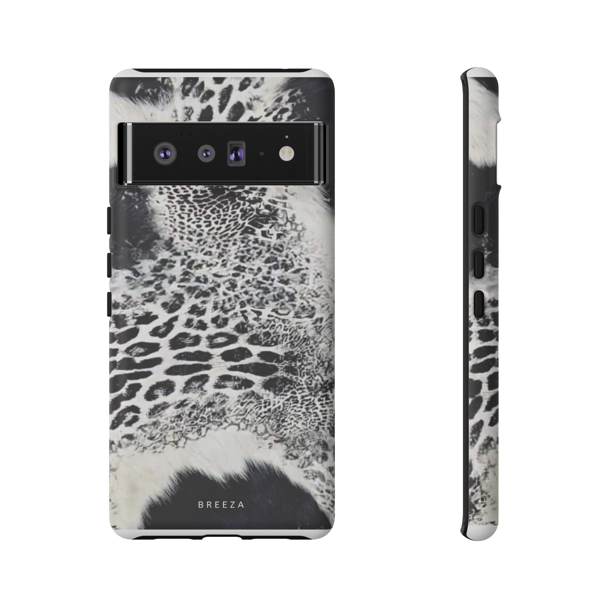 Black & White Leopard Print