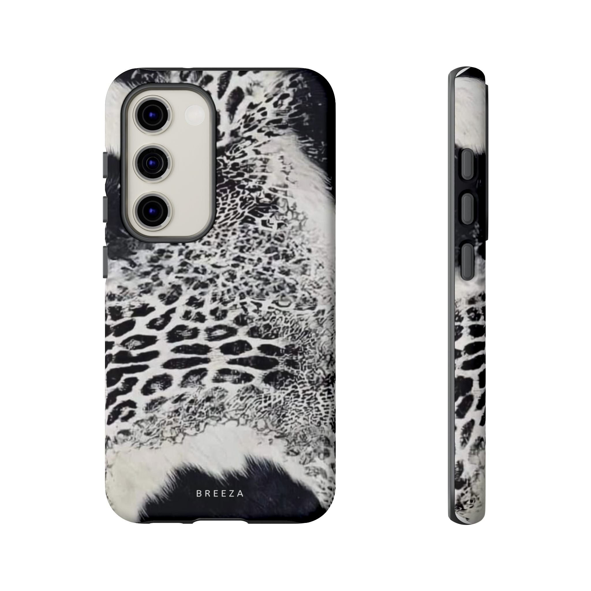 Black & White Leopard Print