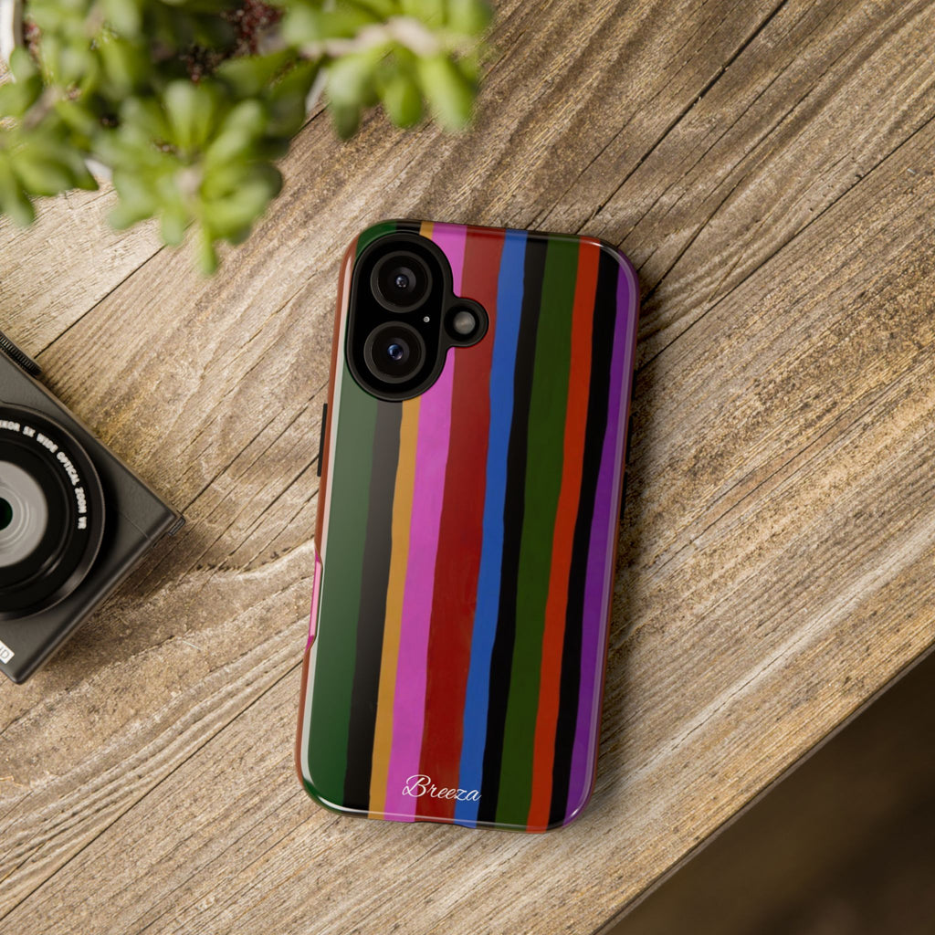 Colorful Striped Phone Case