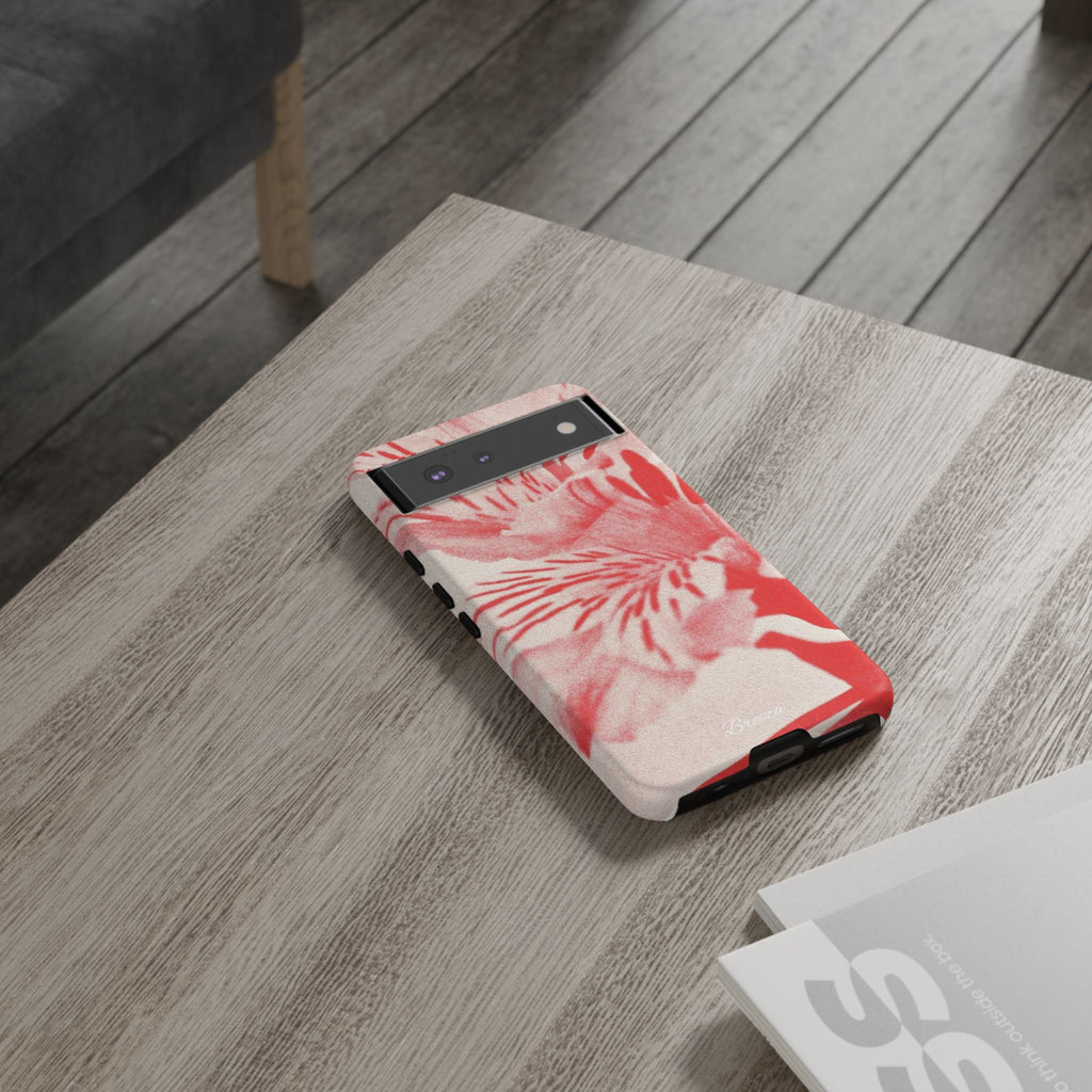 Red Floral Phone Case