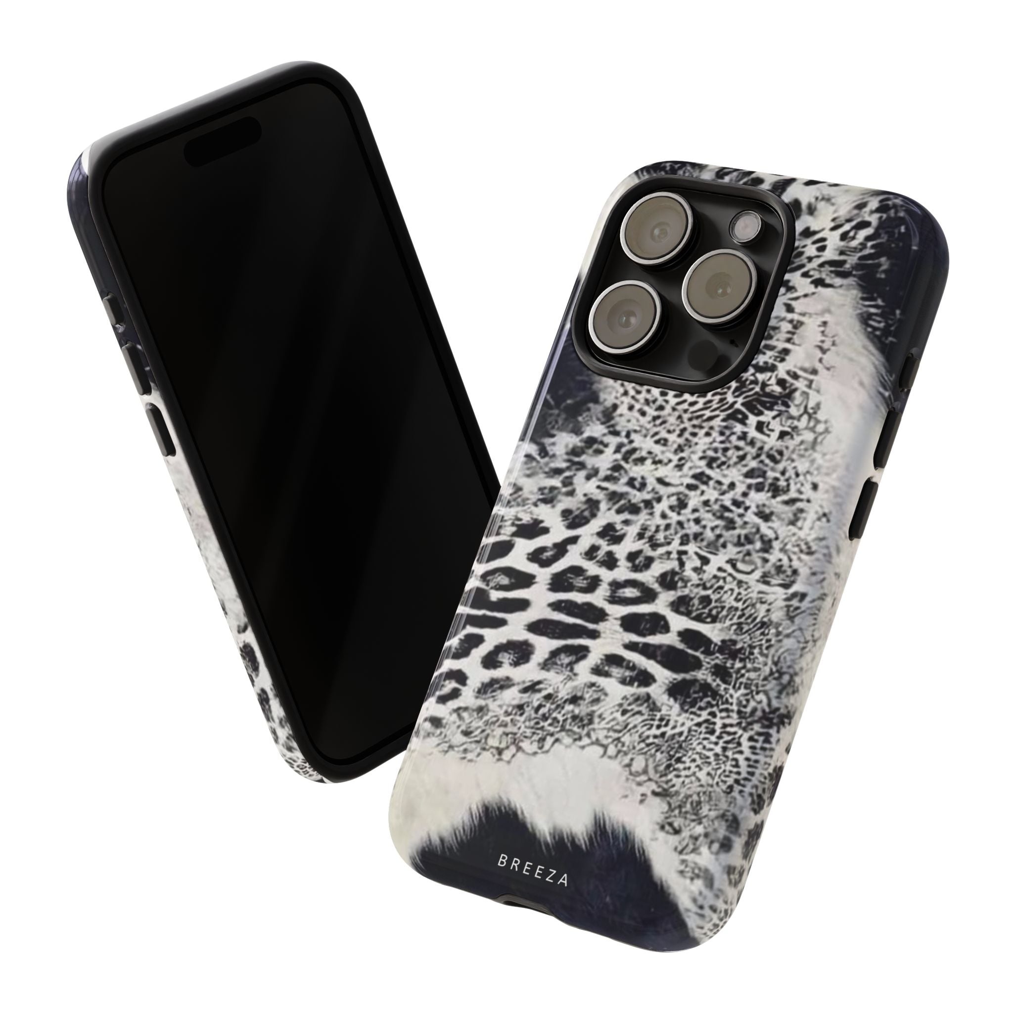 Black & White Leopard Print