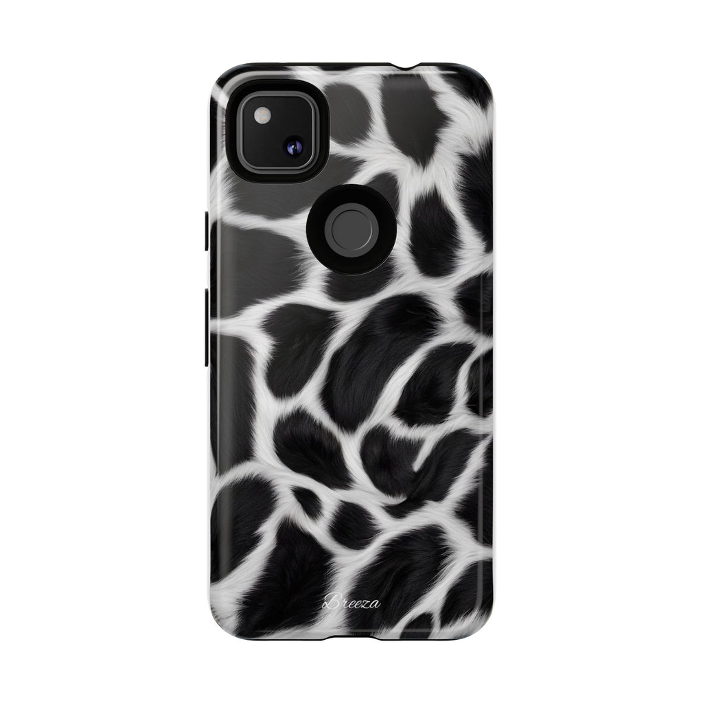 Furry Cow Print Phone Case