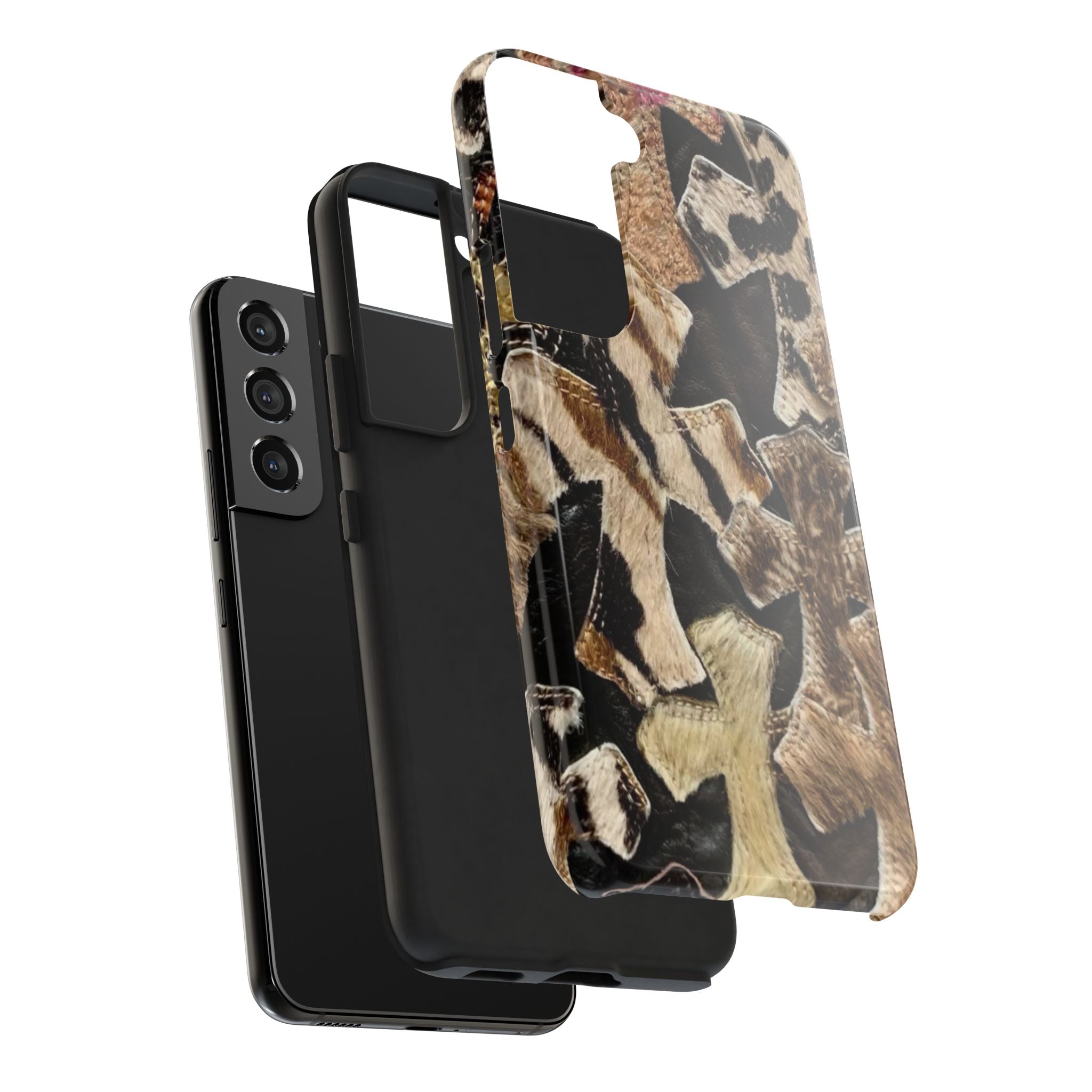 Chrome Heart Inspired Print Phone Case