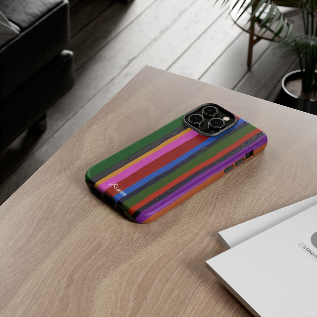Colorful Striped Phone Case