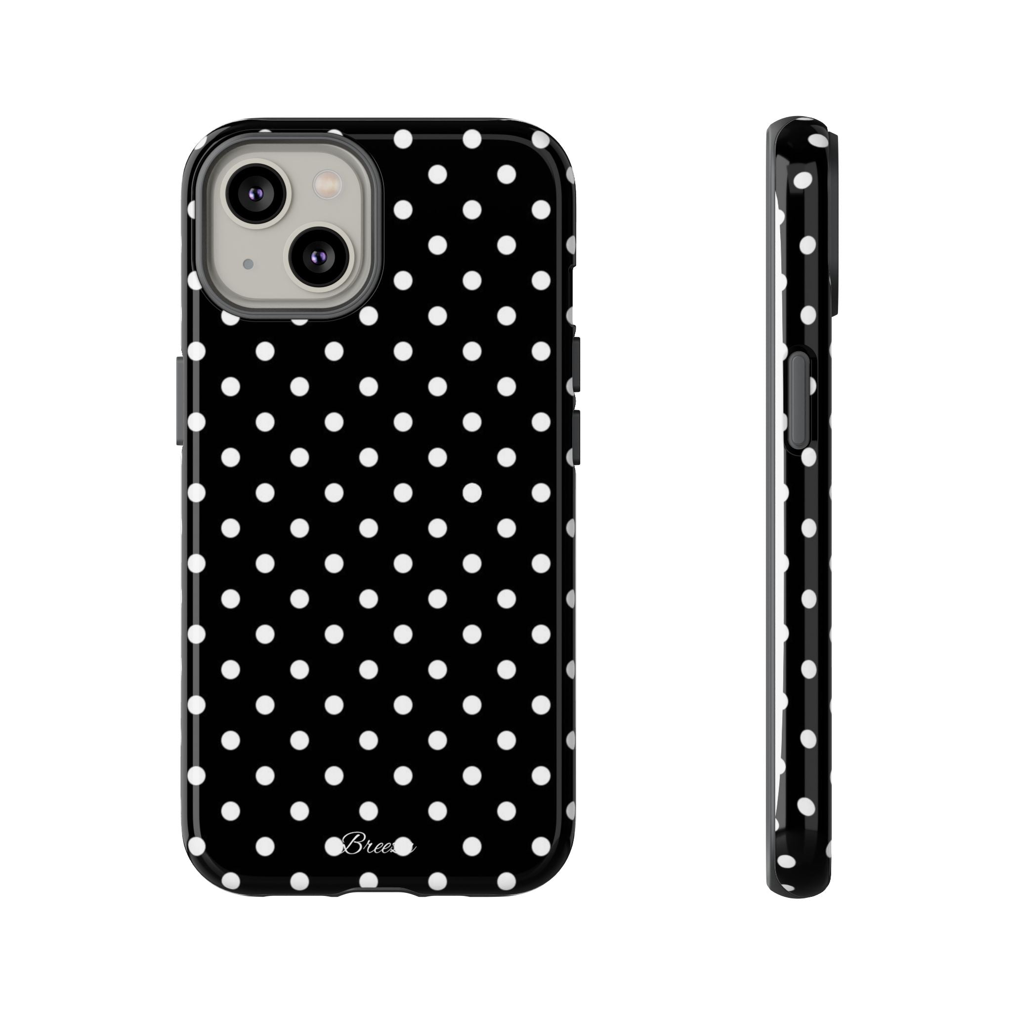 Black & White Polka Dot Phone Case