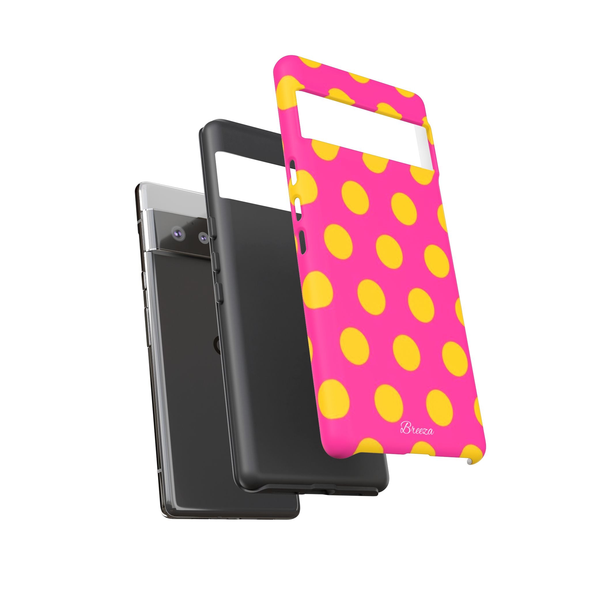 Pink & Yellow Dot Phone Case