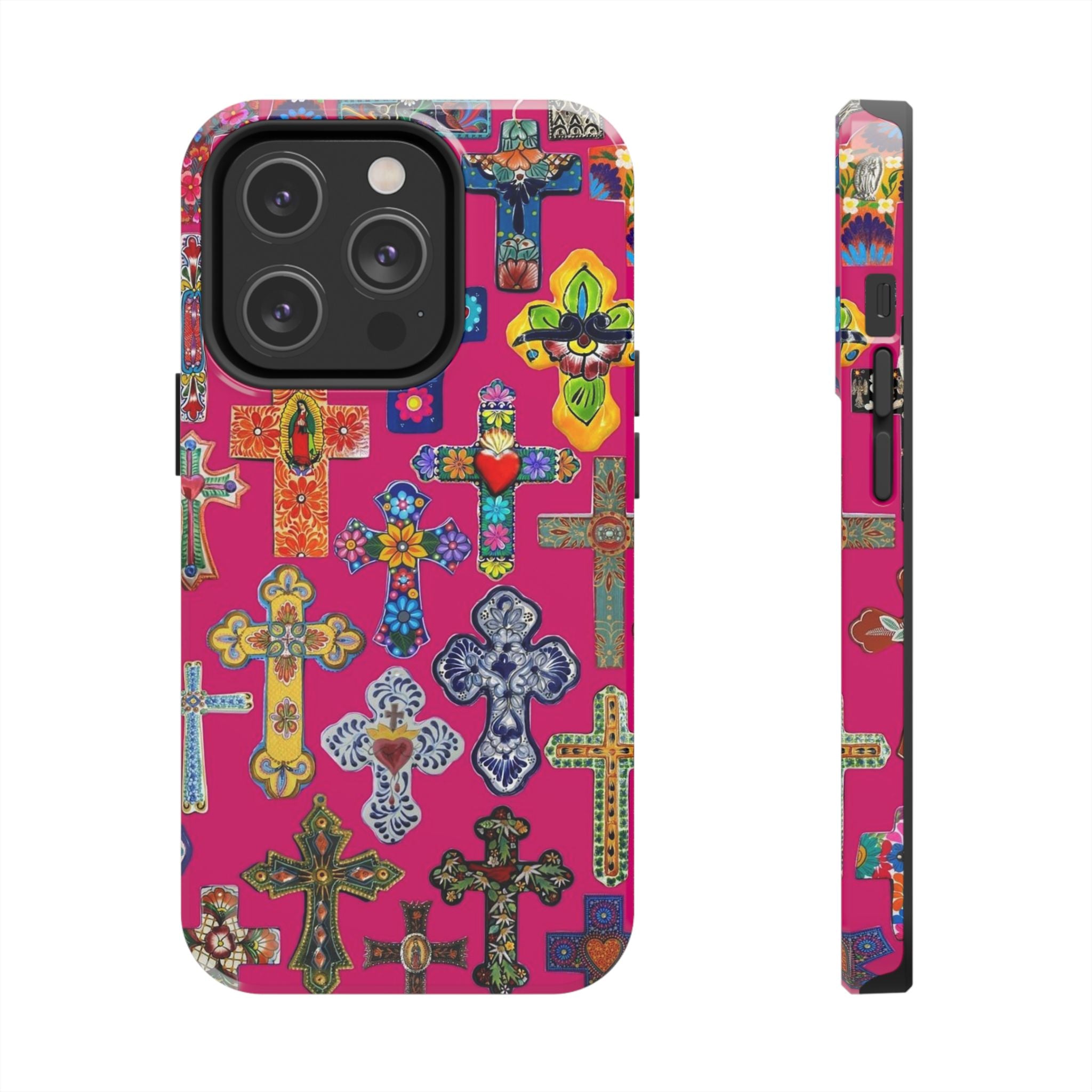 Pink Cross Phone Case